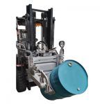 Fforch godi Hydrolig Clamp Drwm 55 galwyn ar gyfer Fforch godi