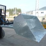 Fforch godi 3 tunnell gyda Bwced, bwced hydrolig